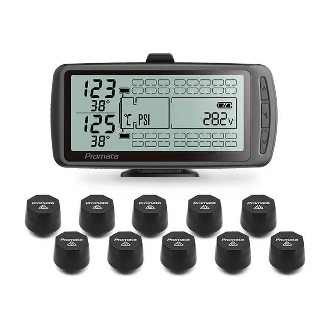 

203 PSI External Sensor 6-8-10-12-14-16-18-26 Wheels Tire Pressure ing System Solar Power Trailer Bus Truck Tpms