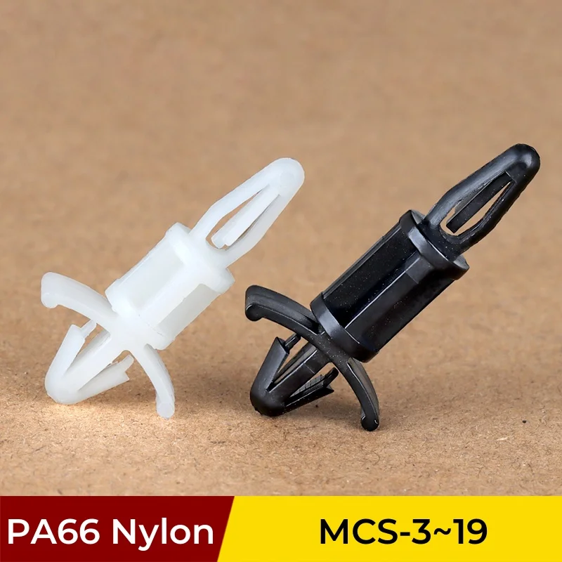 MCS-3~19 Nylon Plastic PC/PCB Board Isolation Column Reverse Locking Circuit Bracket Computer Spacer Pillar Support Hole 4~5mm
