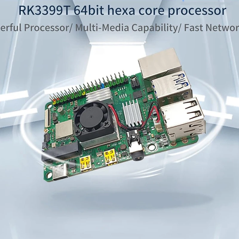 Rock Pi 4C RK3399 Single Board Computer LPDDR4 4GB Support For Android 10.0 And For Linux