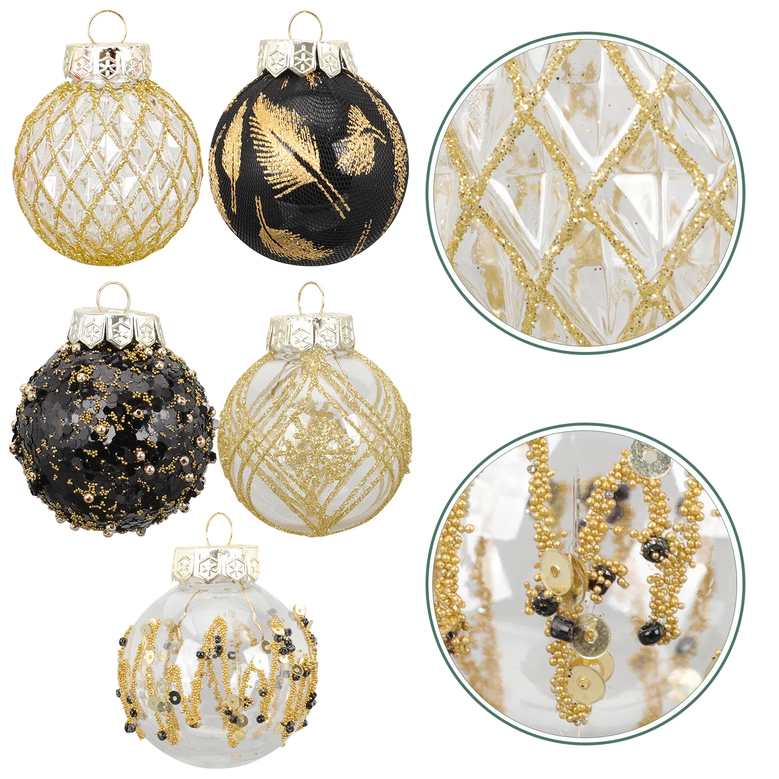 

25Pcs Christmas Ball Set Shatterproof Xmas Tree Decor Hanging Ornaments Party Decorations Photo Props Hanging Tree Ball