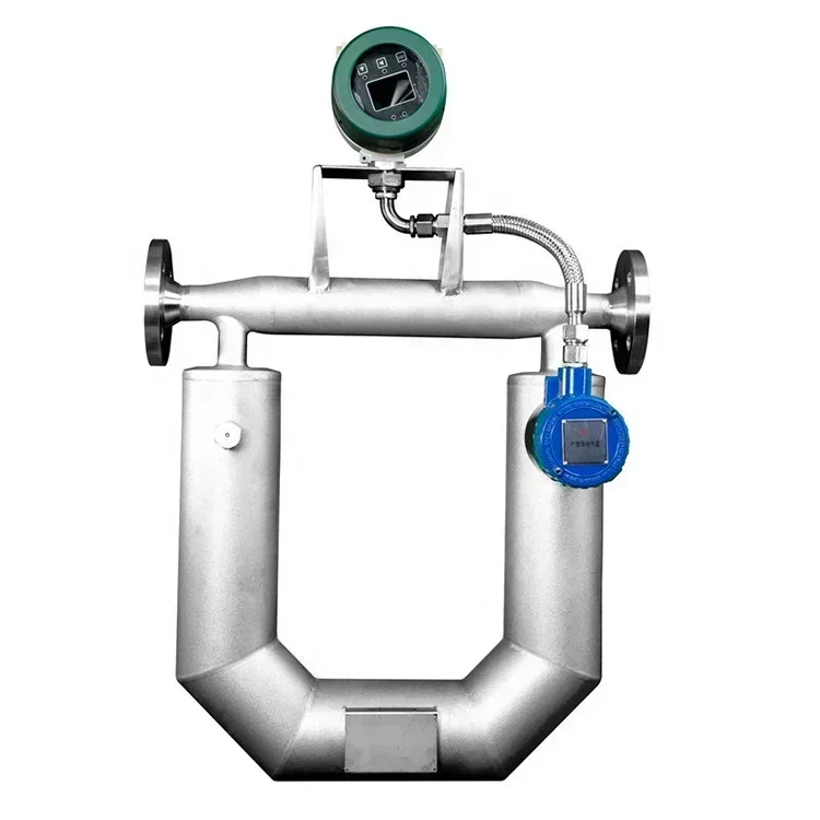 DN6 0.2% RS485 Ultra-low Temperature Medium Flowmeter 4-20mA Slurry Water Coriolis Mass Flow Meter
