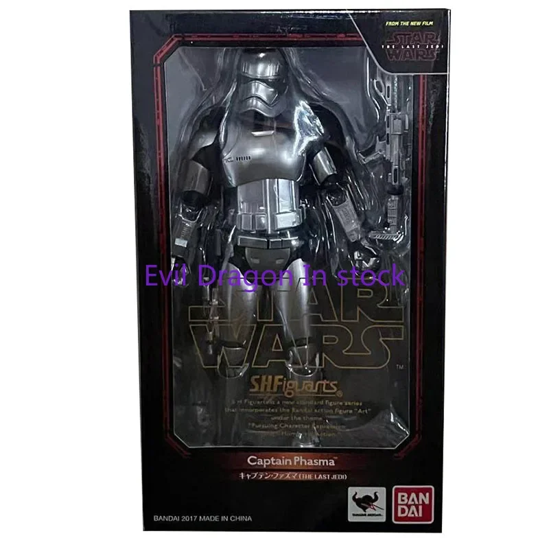 

Bandai Star Wars Figure SHF The Last Jedi Phasma Anime Figure Articulated Genuine Model Action Toy Figure Toys for Children