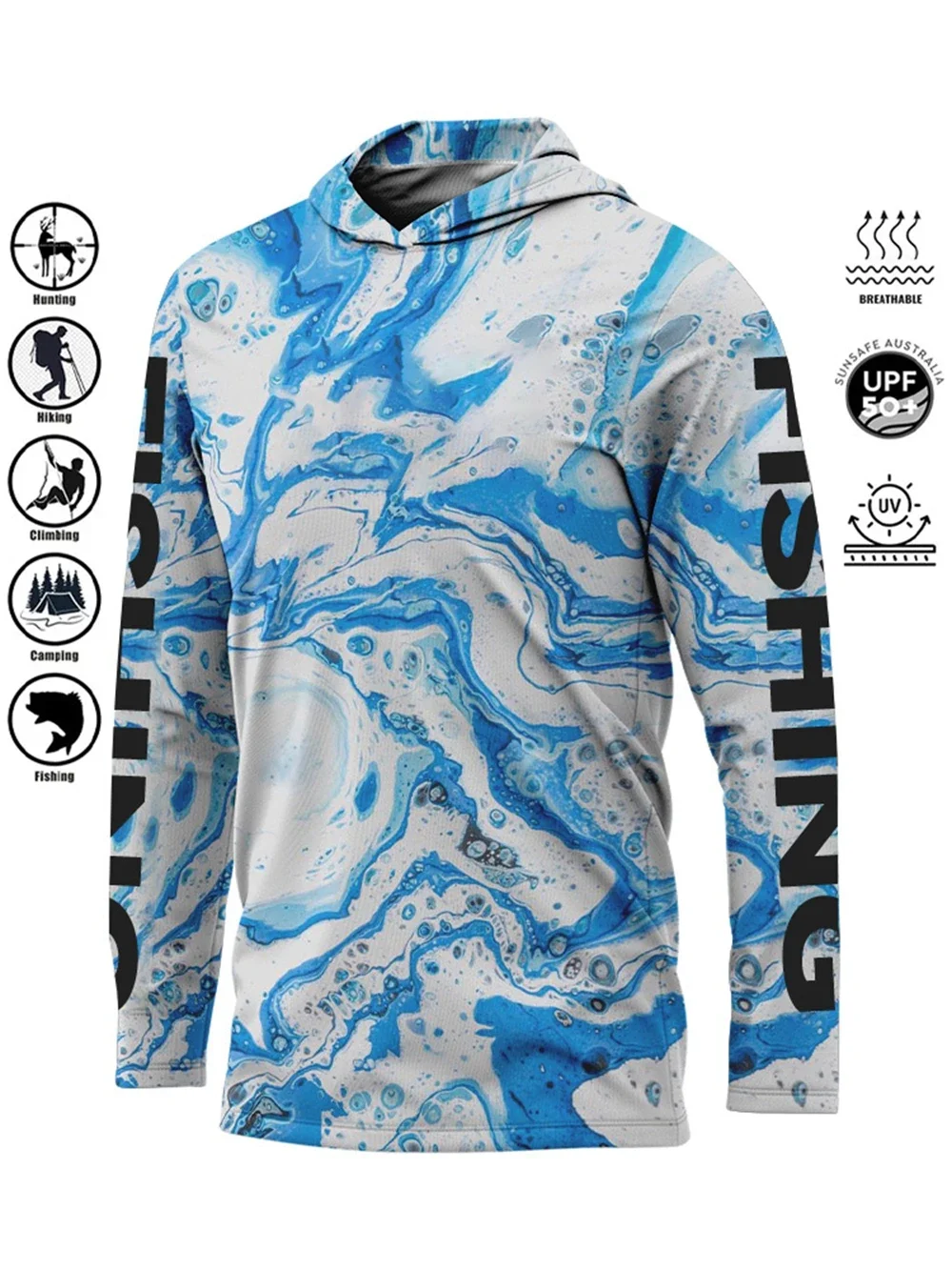 

2024 Fishing Shirt Hoodie,UPF 50+ Uv Protection Quick Dry Tops Breathable Outdoor Moisture Wicking Jersey Fishing Apparel shirts
