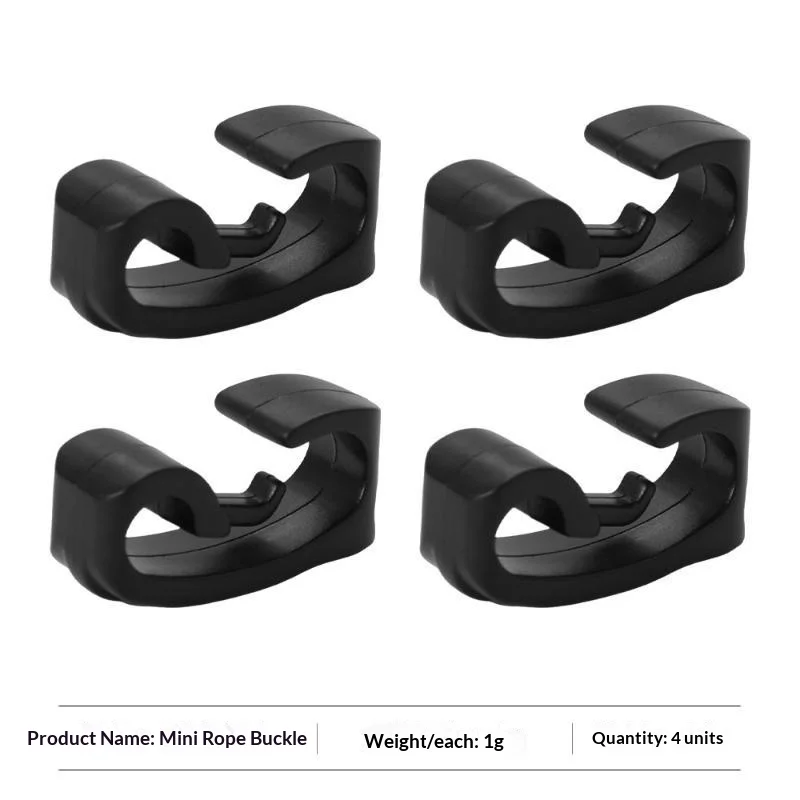 1/4Pcs Plastic Snap Hook Buckle For Elastic Rubber Rope Bungee Cord Ties Strapping Outdoor Bag Backpack Accessory