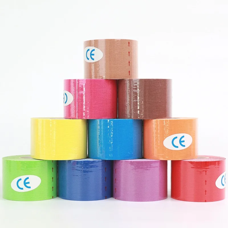 New Hot 2.5/5/10cm Sports Kinesiotape Kinesio Tape Bandage Muscle Kinesiology Elastic Knee Pain Relief Strain Patch Stickers