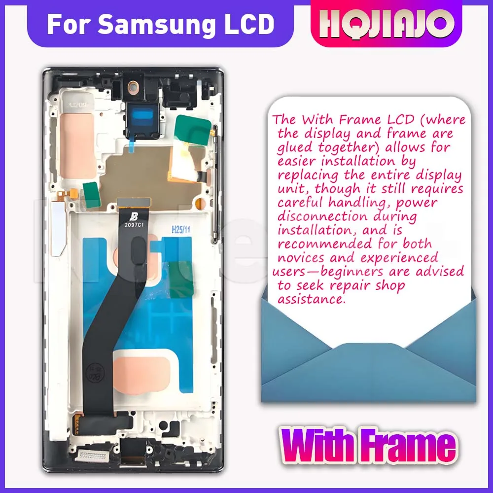 For Samsung Note10+ SM-N975F SM-N975U N9750 6.8'' TFT LCD Display Touch Screen Digitizer Assembly Replacement repair Note10 plus
