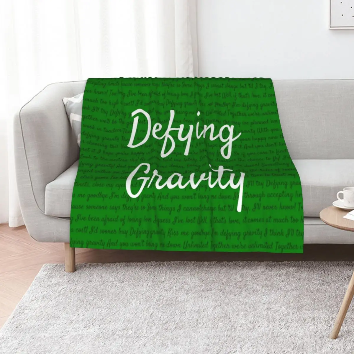 Defying gravity Throw Blanket Flannels Hair blankets ands anime Hairys Summer Blankets