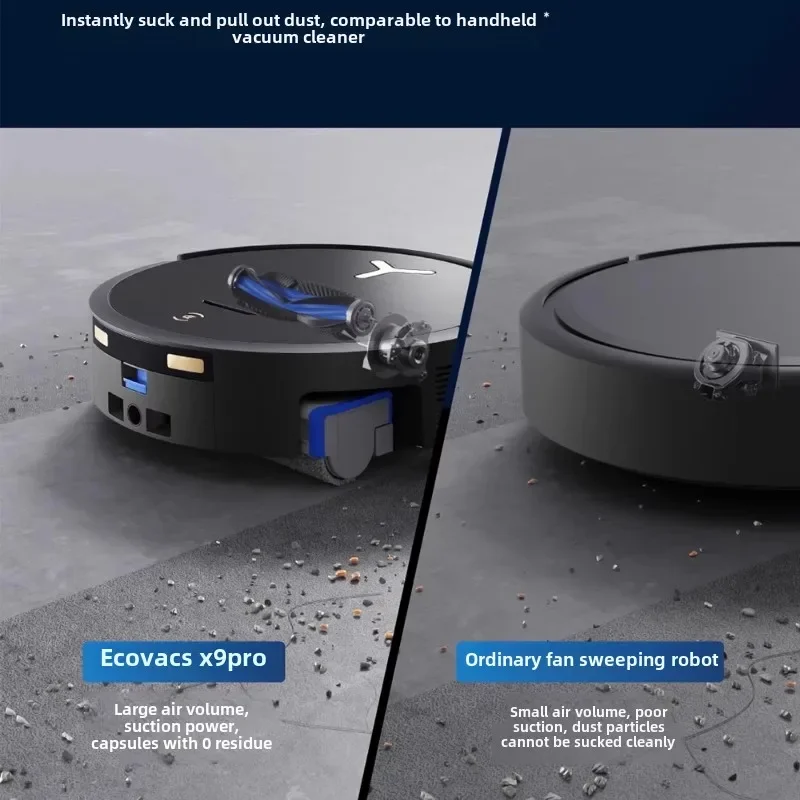 Novo ecovacs deebot x9/x9pro aspirador de pó robô 16000pa temperatura constante automática limpeza de água quente 110v-220v