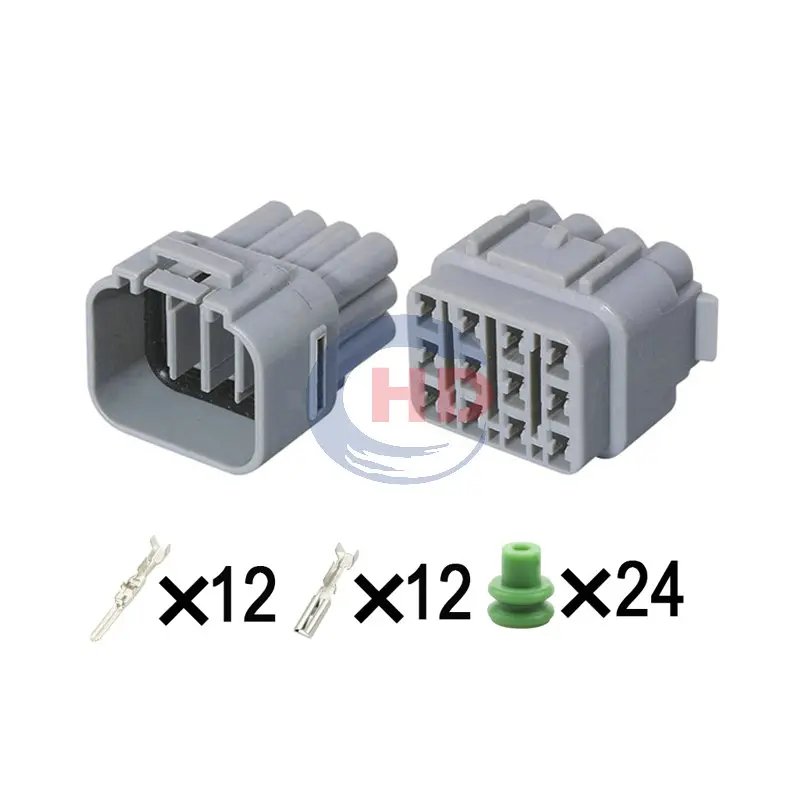 

1-20 sets 12 Pin Waterproof Oil Pump Gearbox Male Connector Plug Socket 6188-0375 6181-2459