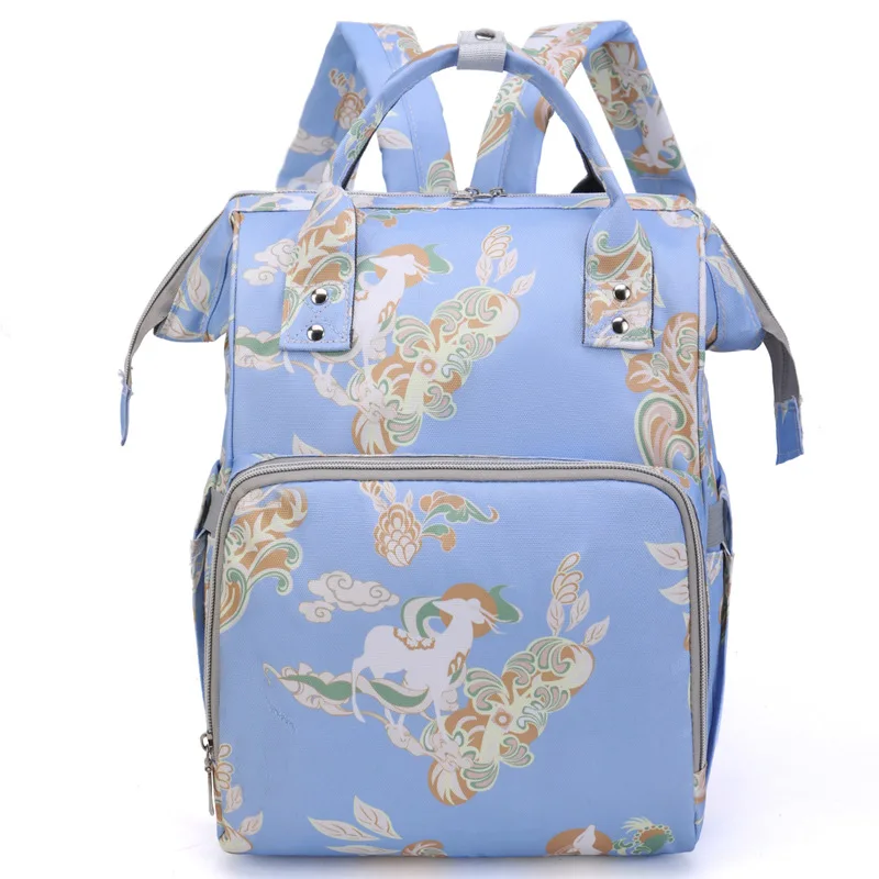 Mochila multiuso na moda para mãe e bebê, simples e elegante, leve e simples, para mãe e bebê