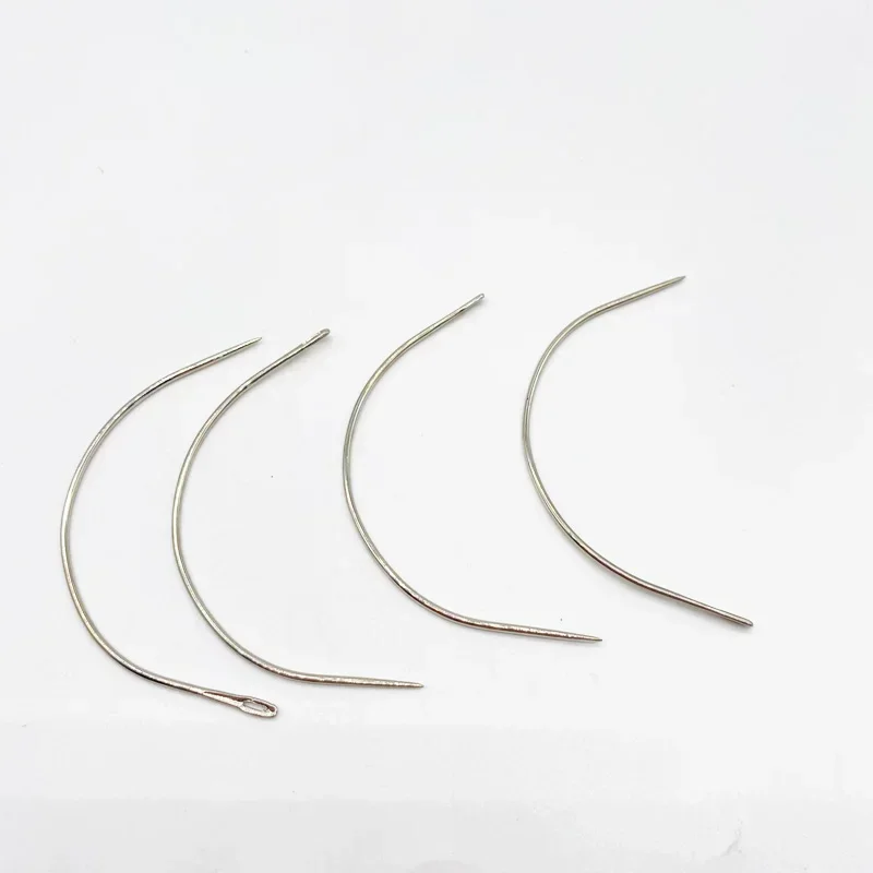 

Large 9cm C Shape Curved Needles Wig making crochet braids ventilating Hair weaving needle