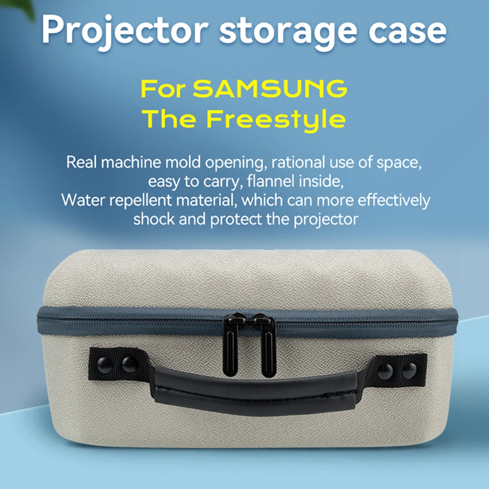 Salange Storage Case for HY300 Projector Travel Carry Projector Bag for Samsung The Freestyle Zipper Protector Carrying Bags