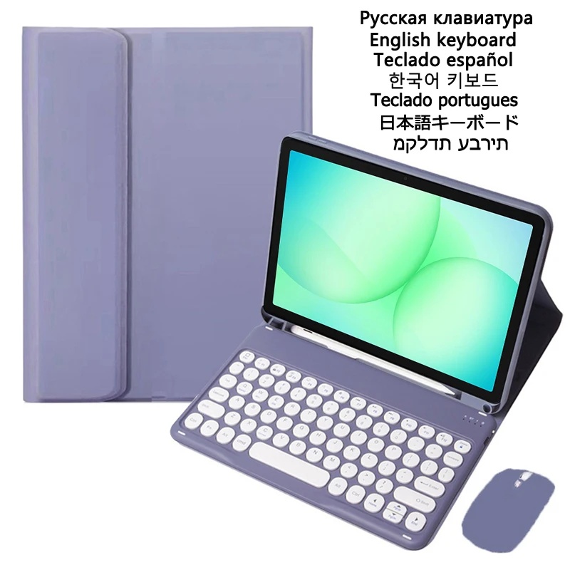 

Keyboard Case for Samsung Galaxy Tab A11 Plus Case 11 inch Round Key Keyboard for Galaxy Tab A11+ SM-X230 SM-X236 Cover Stand