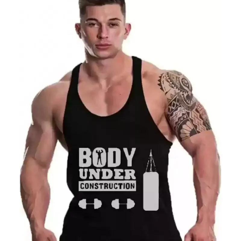 

Vest Gym Workout Shirt Y-Back Sleeveless Muscle Fitness Gym Vest