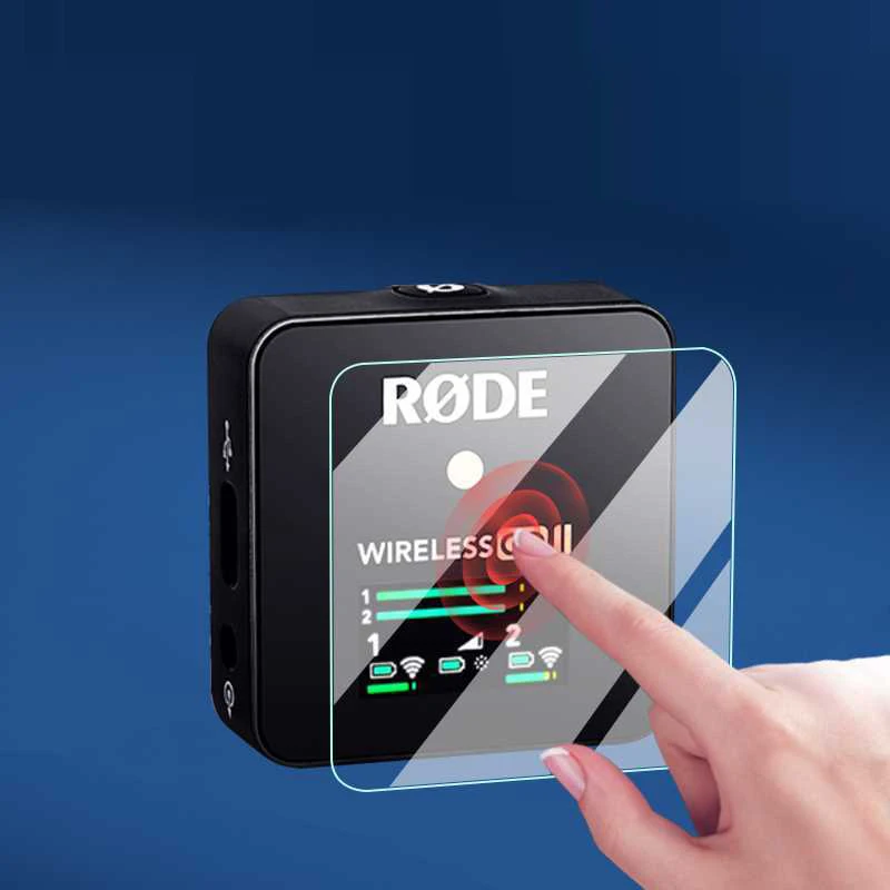 Hard Tempered Glass Protective Film Guard For Rode Wireless Go II