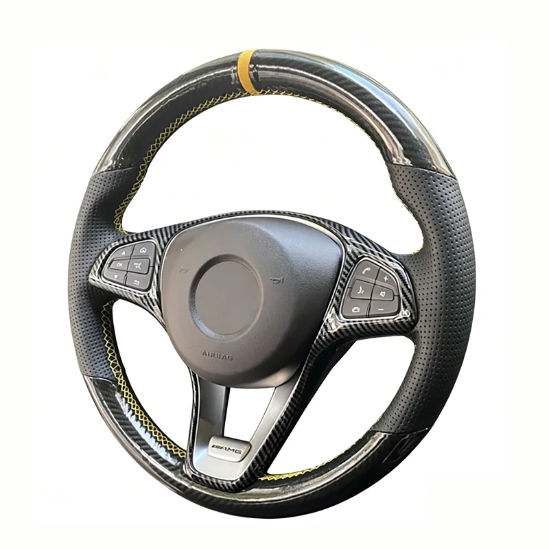 

Чехол на руль автомобиля для Mercedes-Benz W176 W246 W205 C117 C218 X218 W213 X156 X253 W166 X166 EQV W447, кожаный, ручной работы