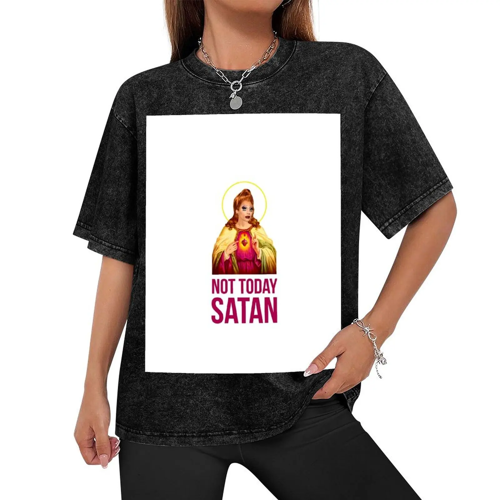 Bianca Del Rio Not Today Satan - Rupaul's Drag Race T-Shirt summer 2025 oversized graphic tee blanks funny t shirts men