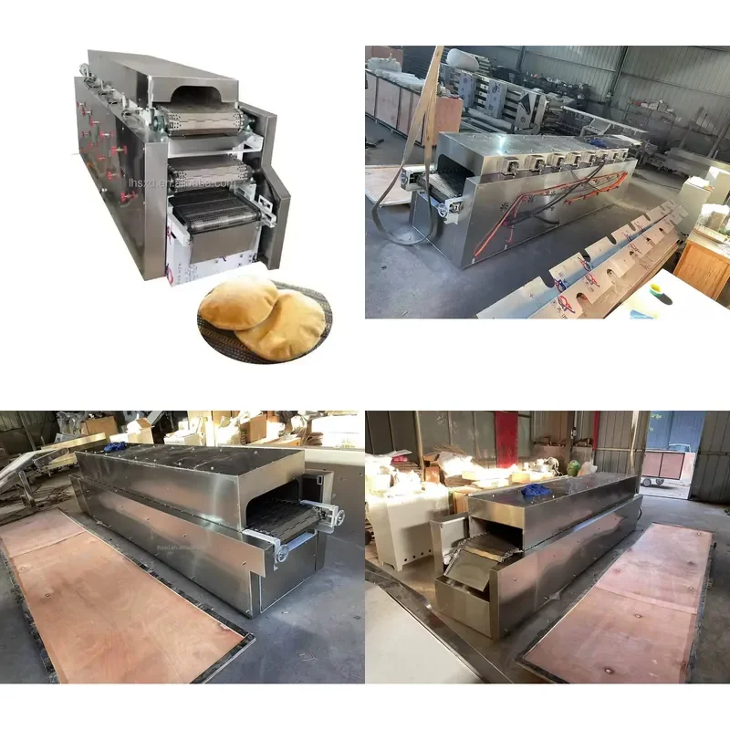 Horno Túnel Eléctrico para Pan Pita Árabe, Chapati, Tortilla, Horno de Panadería, Línea de Producción de Alimentos