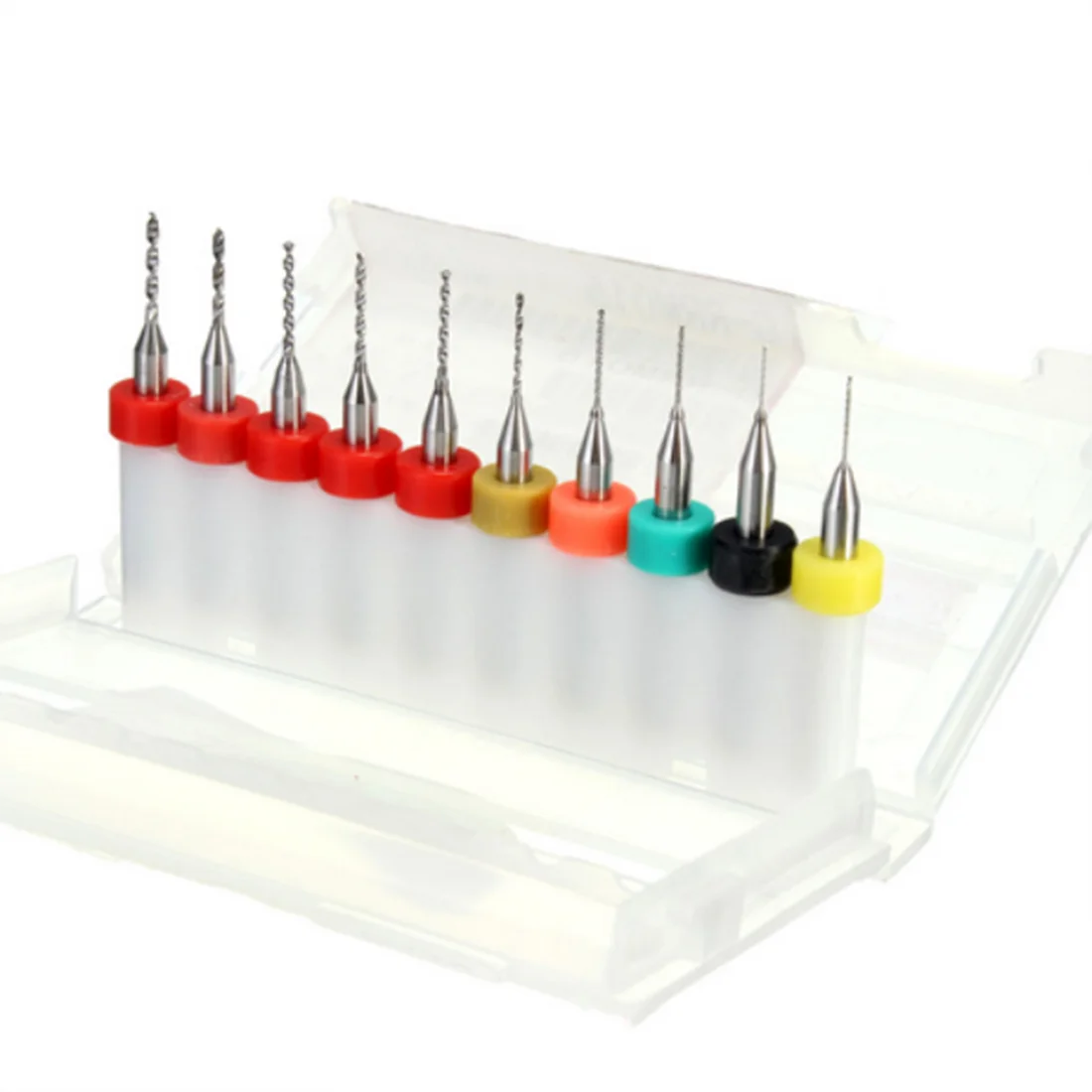 10 Uds 0,3mm ~ 1,2mm Hss Cnc taladros de carburo carpintería Mini juego de brocas herramientas Pcb taladro prensa Micro Brocas Dremel Ferramentas