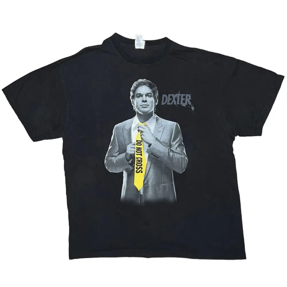 Y2K Dexter Showtime TV Show Promo Murder Serial Killer T Shirt Black XL A50