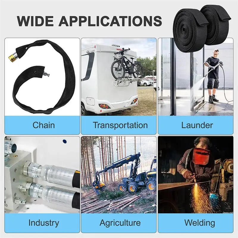 【OFF-SHELF】Cable Cover For Welding Tig Torch Nylon Hydraulic Hose Protector Sleeve Sheath Wrap Hose Sleeve