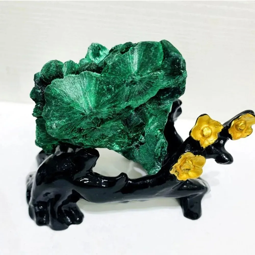 Natural Unpolished Malachite Cube Raw Stone Crystal Cluster Healing Rock Mineral Specimen Home Decor Collection Gift