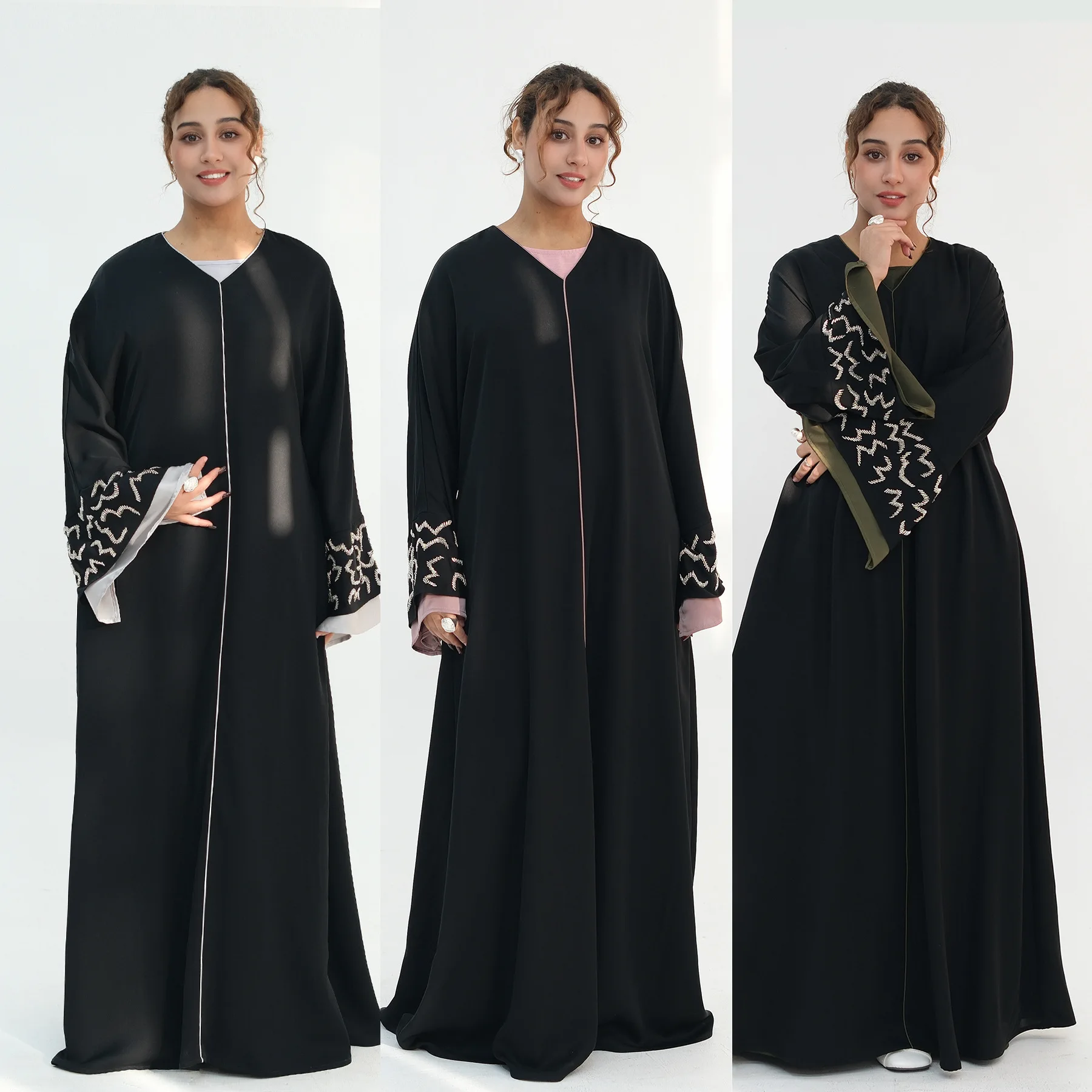 

Eid Women Dress Ramadan Abaya V Neck Embroidery Party Vestidos Largos Muslim 2026 Jalabiya Morocco Kaftan Dubai Arab Long Robe