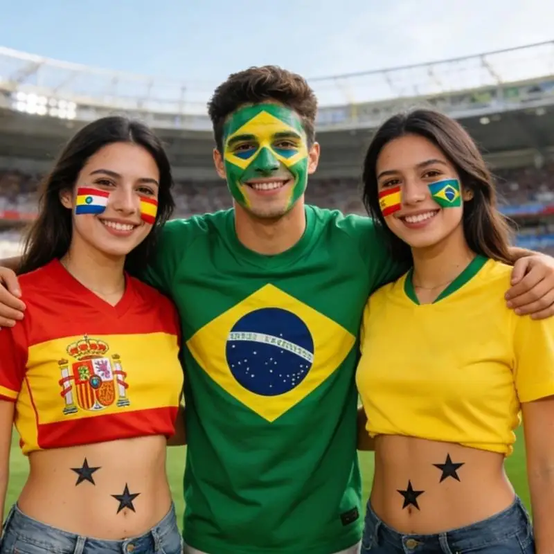 Фото Забавная футбольная временная наклейка с татуировками для детей, спортивный день, активность и командный дух, футбольная игра, с