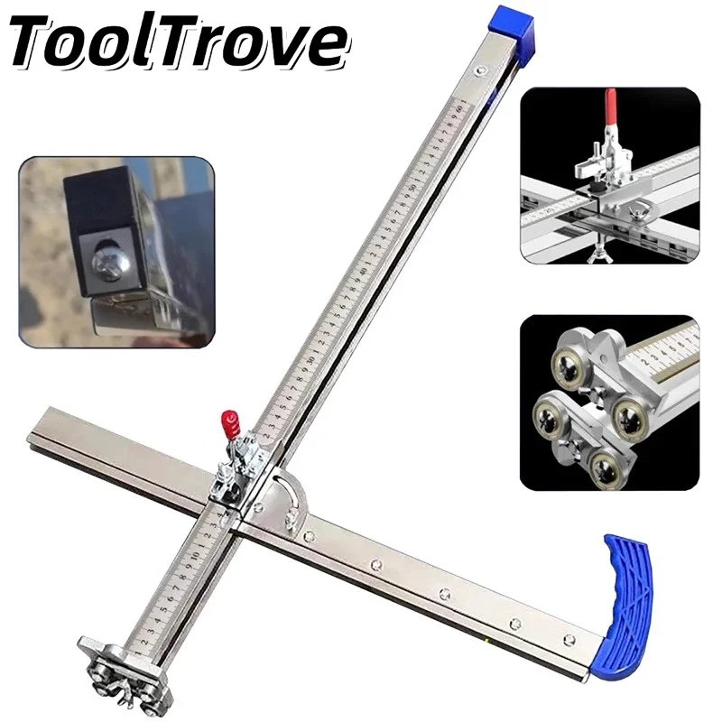 قاطعة دفع خالية من الغبار من الفولاذ المقاوم للصدأ لألواح الجبس والخشب مقاس 9 -12 مم - أداة قطع متخصصة محمولة وقابلة للطي #1
