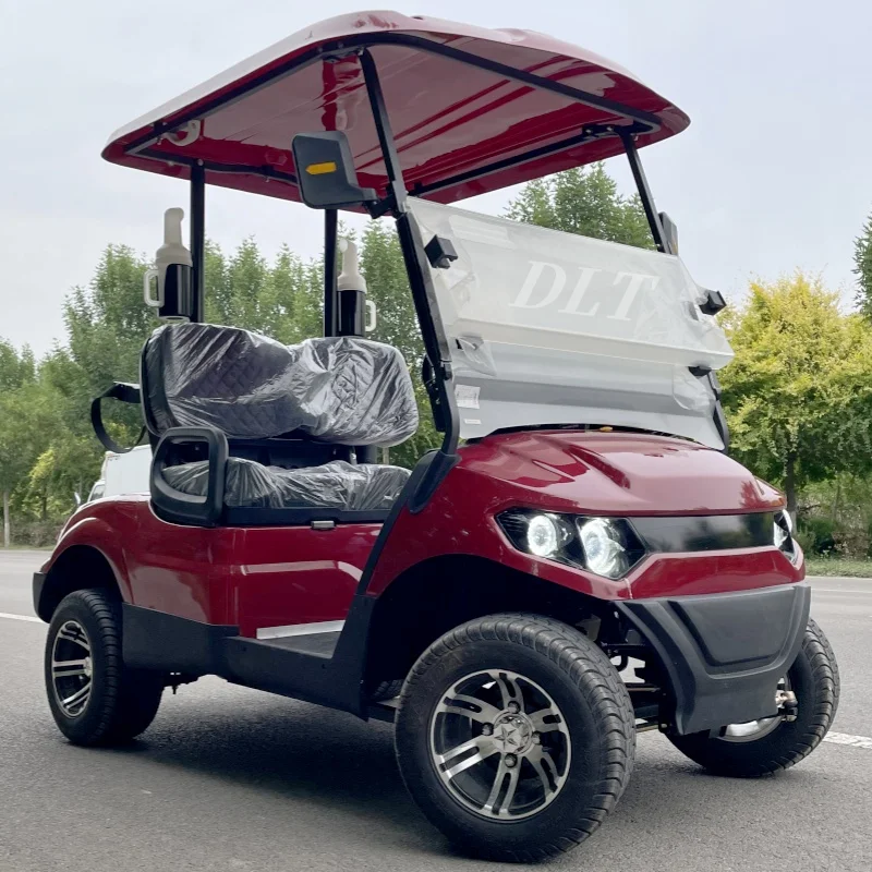 2024 New Off-Road Vehicle Mini Electric Golf Cart 2 Seat 60V EV Club Car with Lithium Battery CE DOT Golf Course Special Car