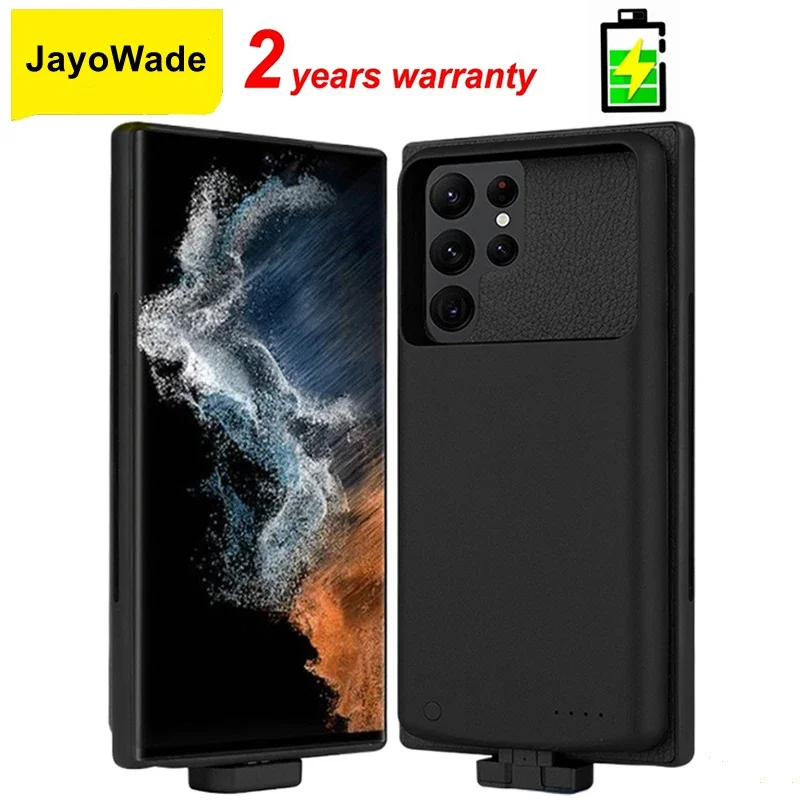 JayoWade 5000Mah S22Ultra Battery Charger Case For Samsung Galaxy S22 Ultra Battery Case S22 Ultra Phone Bag Cover Power Bank