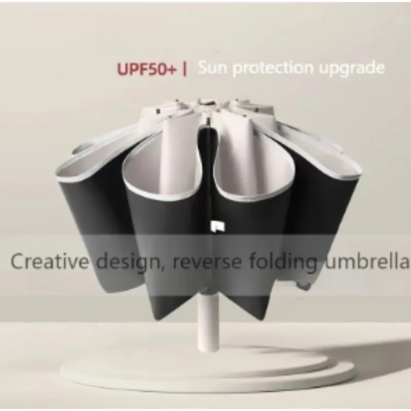 

Большой ветрозащитный светоотражающий полосатый обратный автоматический зонт для мужчин и женщин, зонт с 20 рулонами, роскошный бизнес-автомобиль от солнца и дождя Tr