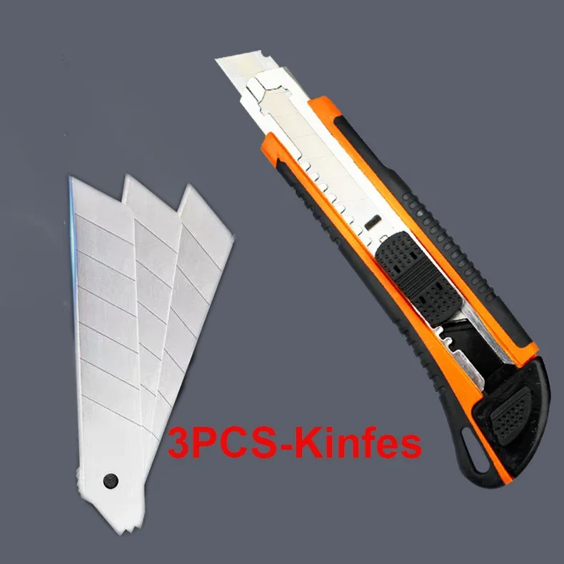 Sharp and Durable Wallpaper Paper Cutter, grande faca de arte, Knob tipo abridor, Box Tool, 18mm