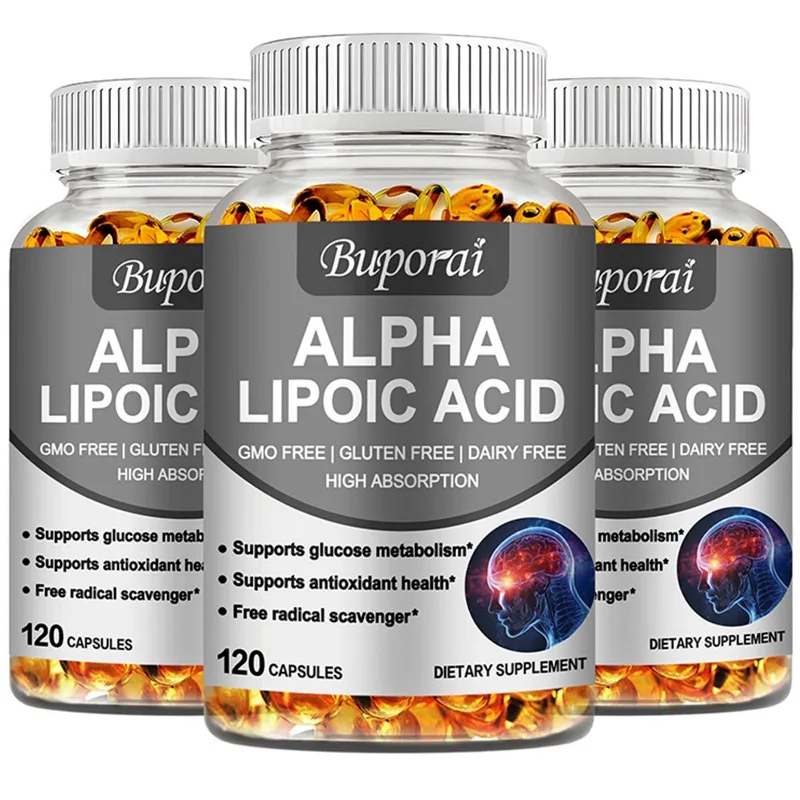 

Alpha Lipoic Acid 600mg - Powerful Antioxidants Skin Care Protecting Liver, Brain and Nerve Health Energy Metabolism
