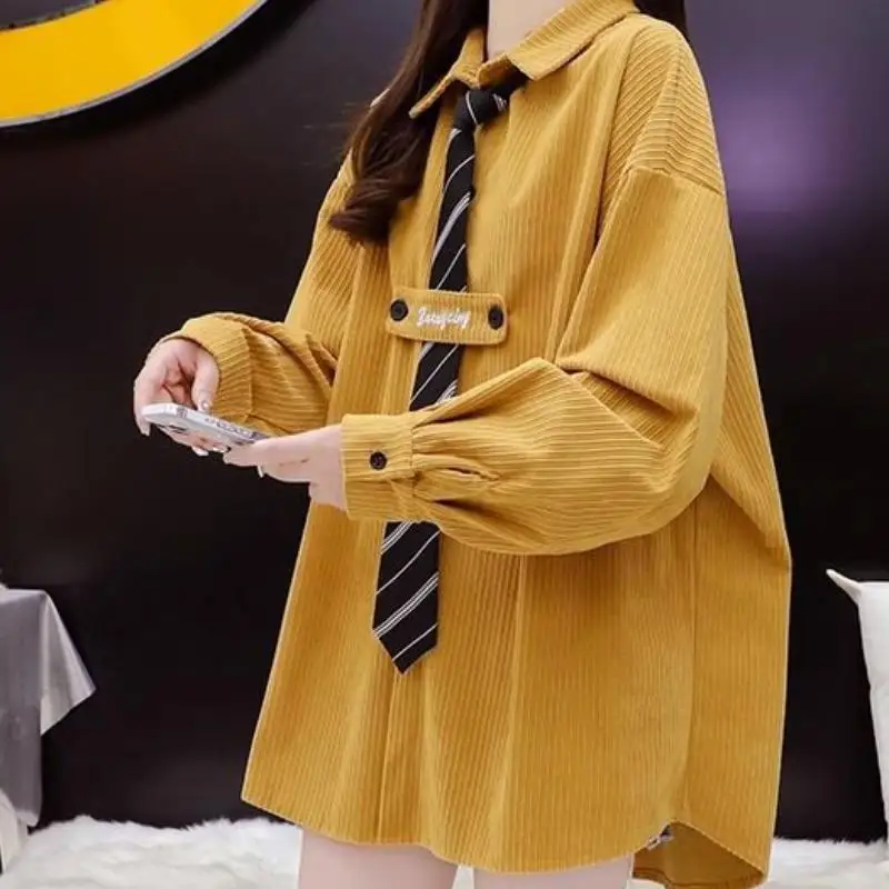 American Y2K Fashion Women's Shirt Autumn New Style Girls' Elegant Comfortable and Versatile Youth Casual Tops Trendy Clothe