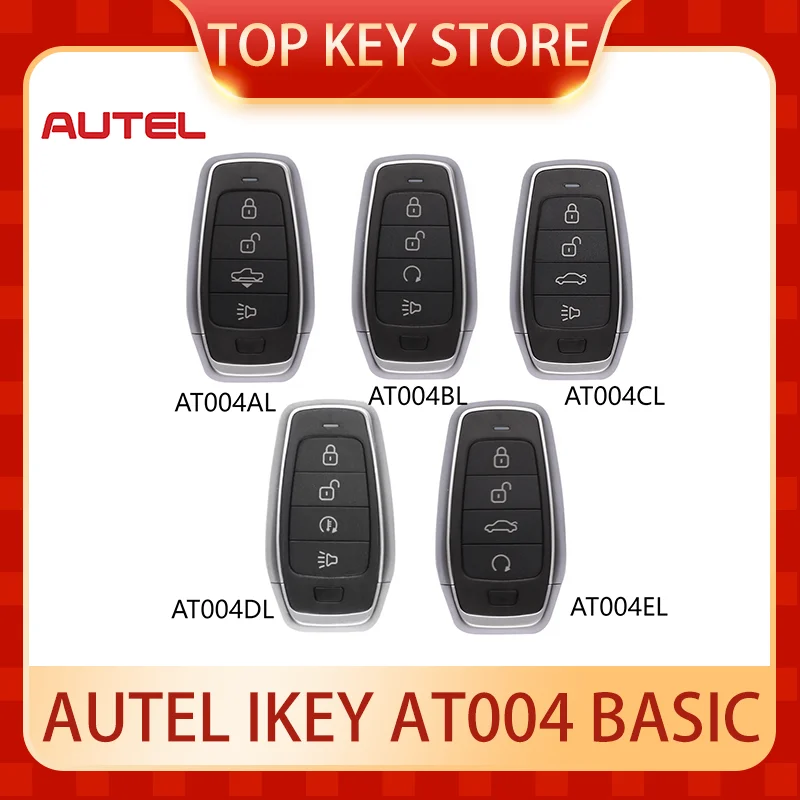 

AUTEL Basic Type IKEY AT004AL AT004BL AT004CL AT004DL AT004EL 315MHZ/433MHZ Universal Smart Key For KM100 IM508 IM608 XP400Pro