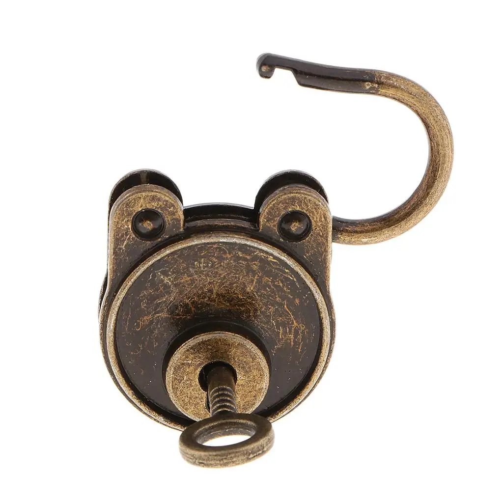 Vintage Style Mini Archaize Useful Padlocks with Key Bronze