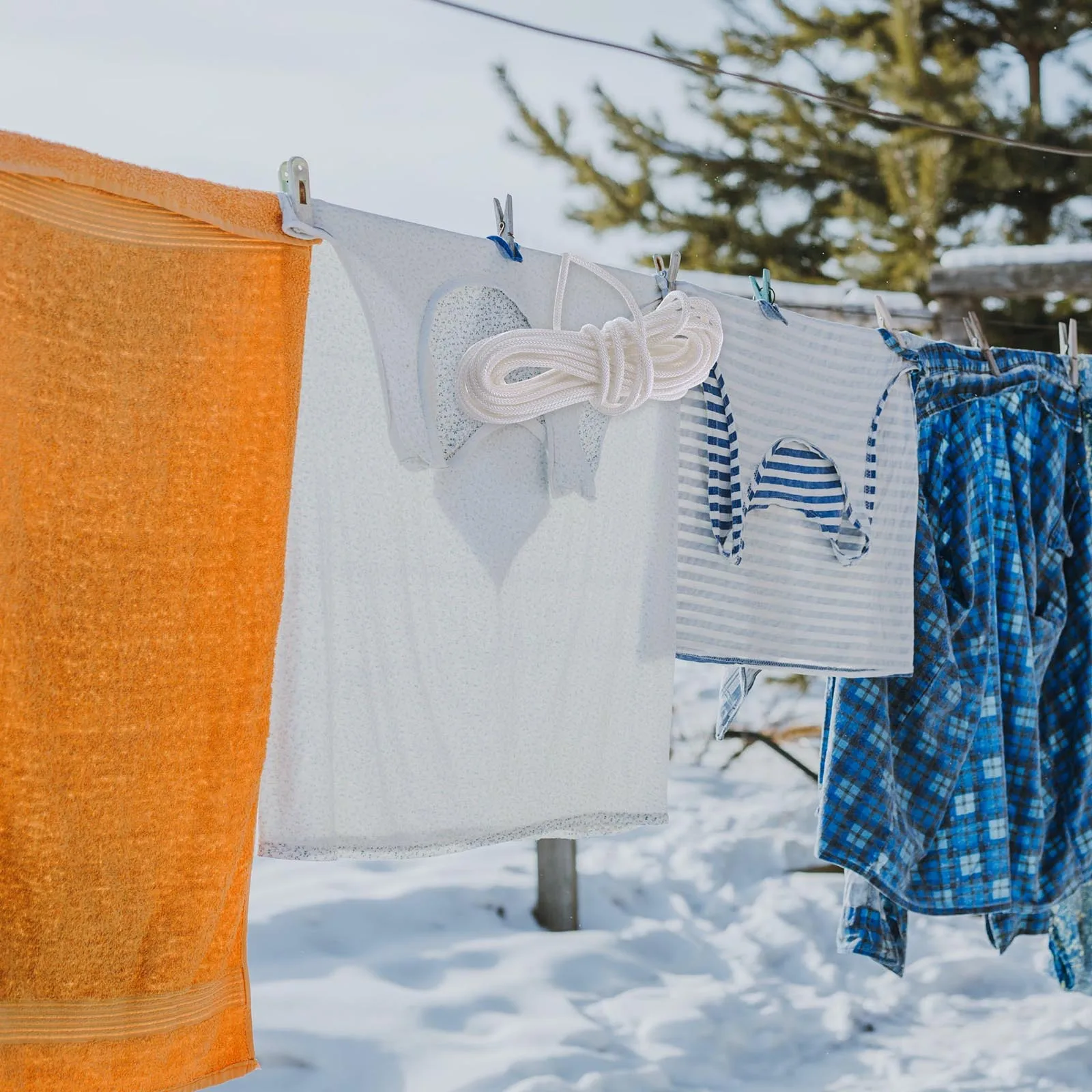 1pc Nylon Braided Heavy Duty Home Clothesline Hanging Towels Quilts Carpets Light Weight Portable Indoor Outdoor Woven