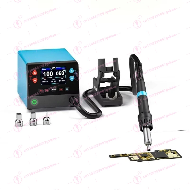 Fast Heating 1000W Welding Table Temperature Memory, Tilted LCD Screen 220V/110V Maximum Temperature 450 ℃ Air Flow 50L/min