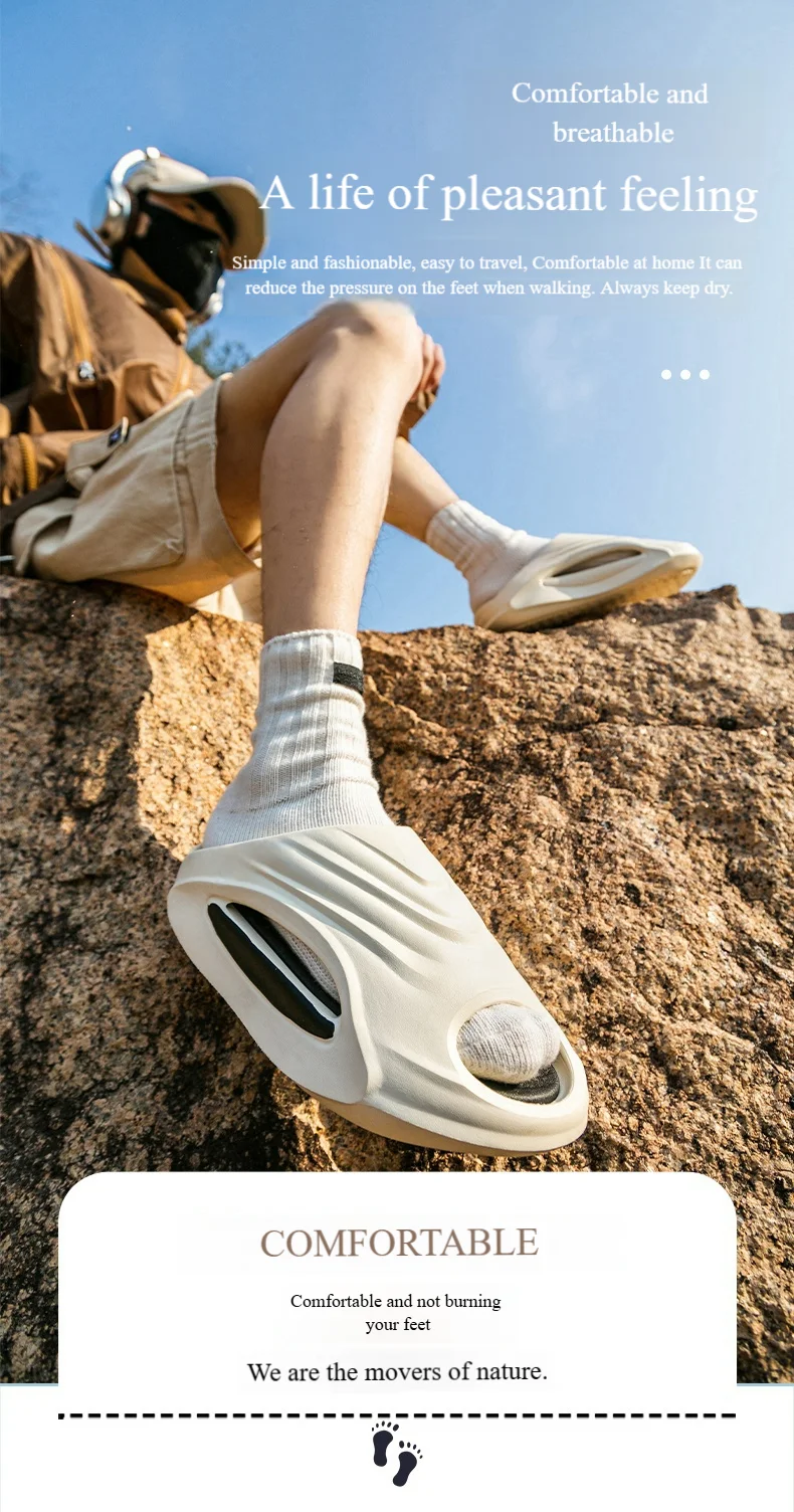 "New Unisex Sport Slides - Thick Sole Anti-Slip Motorcycle Sandals for Men/Women, Beach Basketball Outdoor Summer Footwear