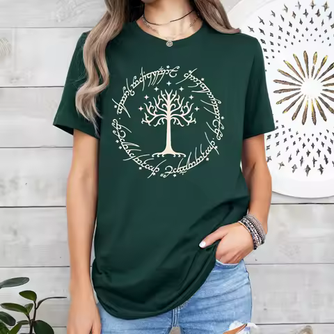Tree of Gondor Sign T Shirt Middle earth Rings Power LOTR FAN Funny Forty One Birthday