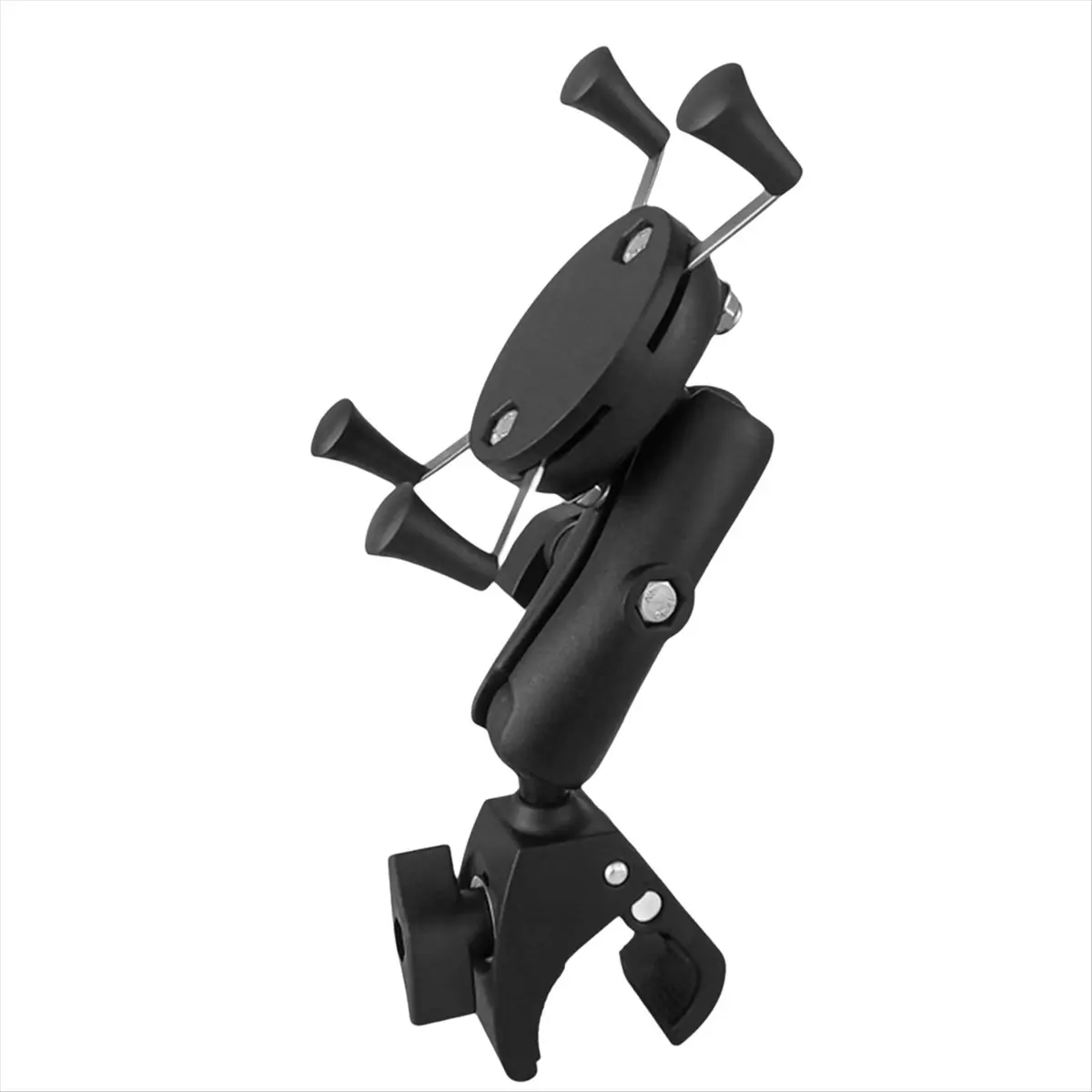 A49T Motorcycle Handlebar Clamp Mount Base with 1 Inch Ball Mount Action Camera Bicycle Rail Clip Support