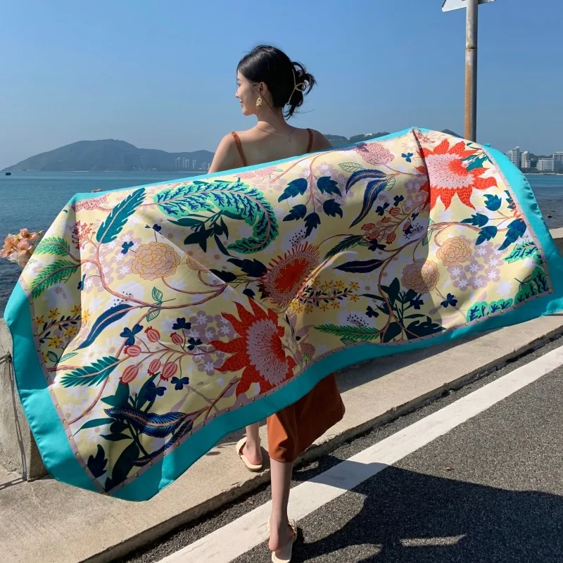 Travel Beach Sunscreen Scarve 31 Styles 90x180cm Bikini Large Shawl Sarong Wrap Scarf Women Brazilian Swimsuit Bathing Cover-ups