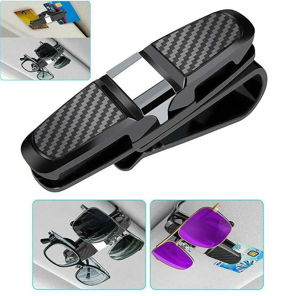 High Quality Practical Brand New Sunglasses Clip Holder Exterior ABS Car Accessories Card Ticket Holder Sun Visor Clip