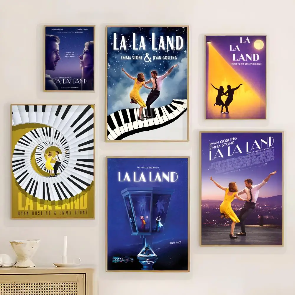 Film-Poster „L-La L-La Lands“, Wandkunstdruck, Poster für Wohnzimmer, Schlafzimmer, Heimdekoration