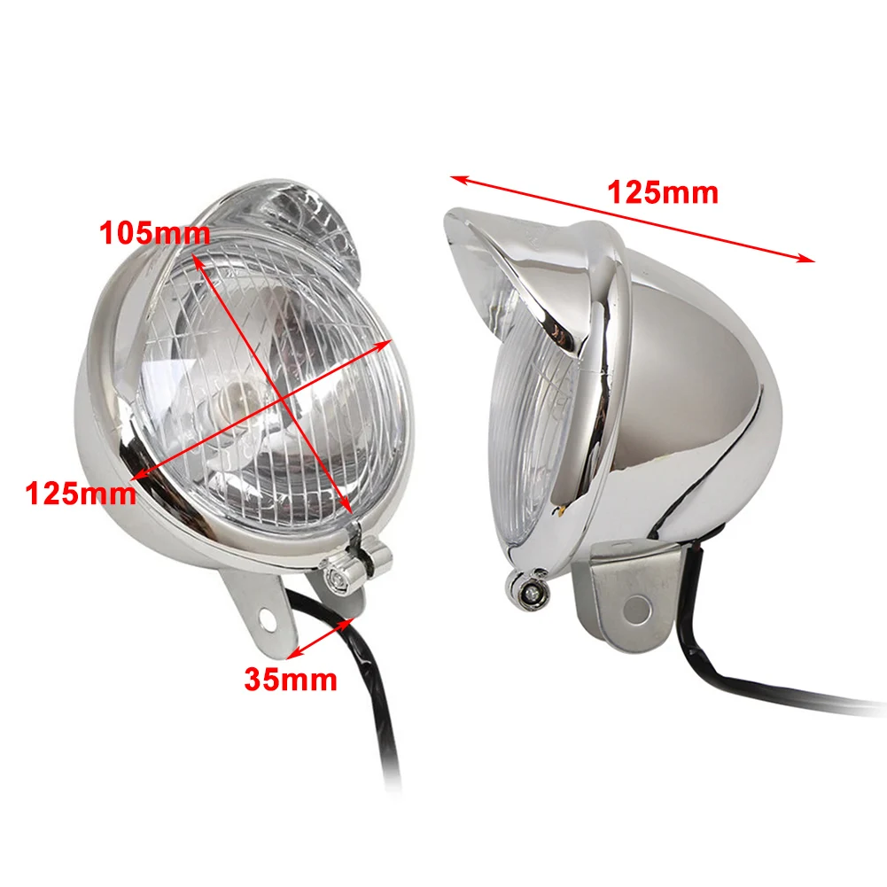 2Pcs Chrome Motorcycle Passing Fog Lights For Kawasaki Vulcan VN800 VN900 VN1500 VN1600 VN1700 VN2000