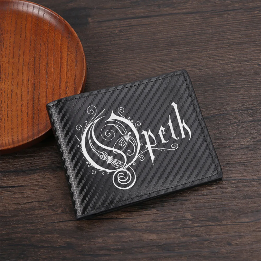 Ornate letter logo swirl design Men's Wallets Simple Business Modern Stylish Printing Design Gifts For Father Boyfriend Christma