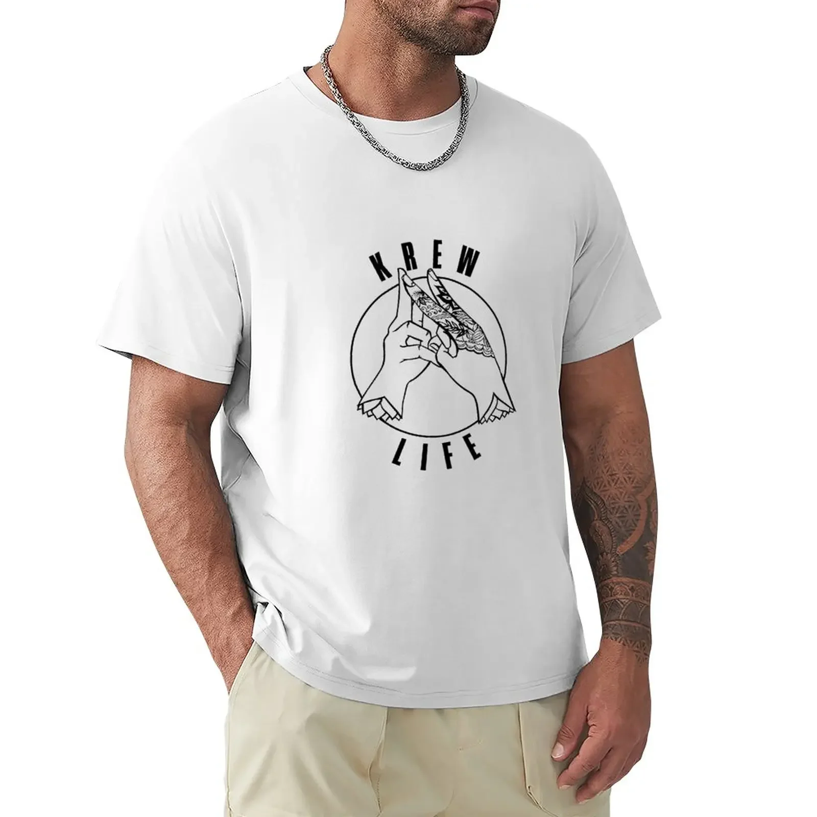 

Krew Hands T-Shirt blacks tops men graphic t shirts