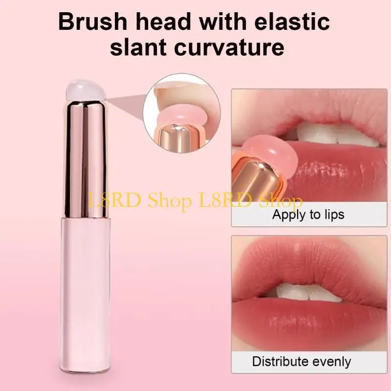 L8RD Silicone Lip Brush Concealer Makeup Brushes Round Head Lipstick Applicator