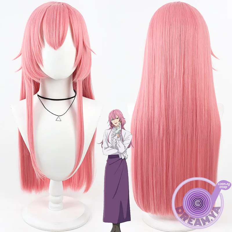 

Hela Cosplay Wig Daily Life of A Part-time Torturer Pink Long Heat Resistant Synthetic Hair Halloween Party Role Play Carnival